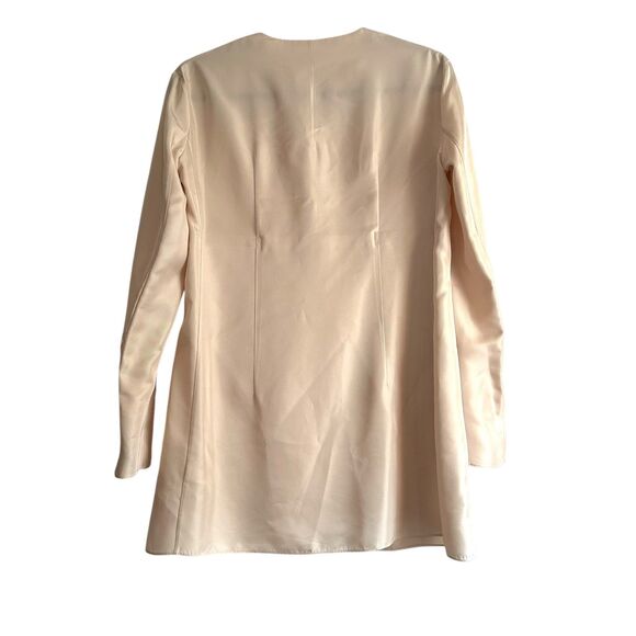 THE ROW Berilla Satin Buttoned Blouse Tea White NWT 2 - Picture 7 of 8